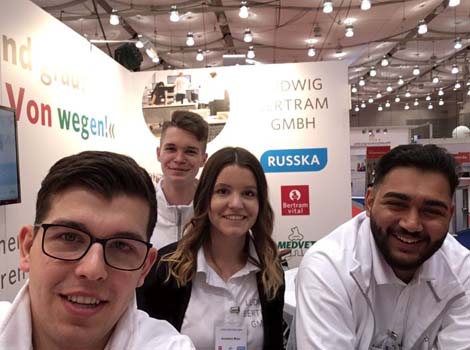 Die Auszubildenden der Ludwig Bertram GmbH auf der beruf & bildung 2019