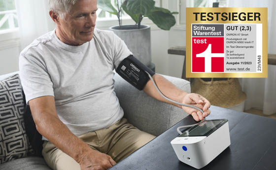 OMRON Oberarm-Blutdruckmessgerät M500 – Testsieger bei Stiftung Warentest